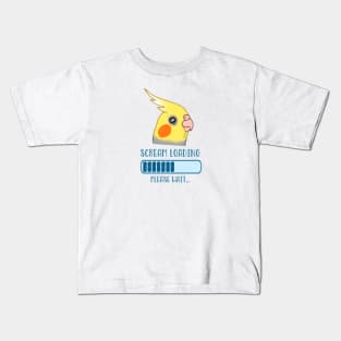 Scream Loading Cockatiel doodle Kids T-Shirt